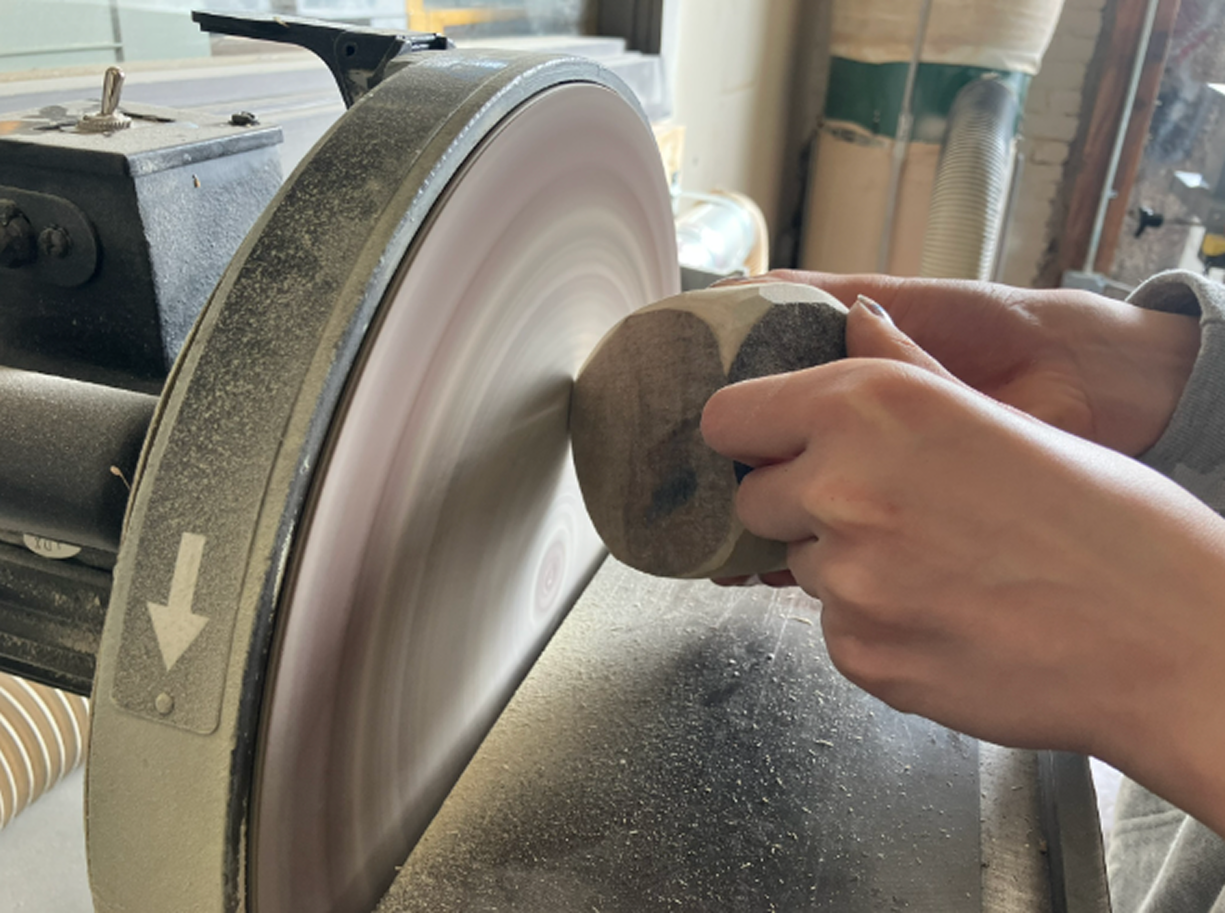 Sanding the enclosure